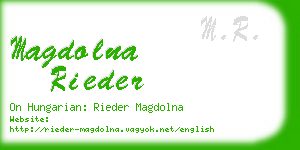 magdolna rieder business card